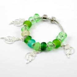 bransoleta modułowa,codzienna,zielona - Bransoletki - Biżuteria