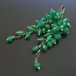 zielone,eleganckie - Kolczyki - Biżuteria