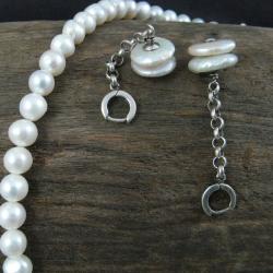 klasyczny,z perłami - Komplety - Biżuteria
